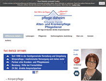Tablet Screenshot of pflegedaheim.com